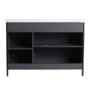 Contemporary Freestanding Bathroom Vanity With Adjustable Shelves