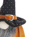 Standing Gnome With Gnome & Holding Banner, For Halloween Decor