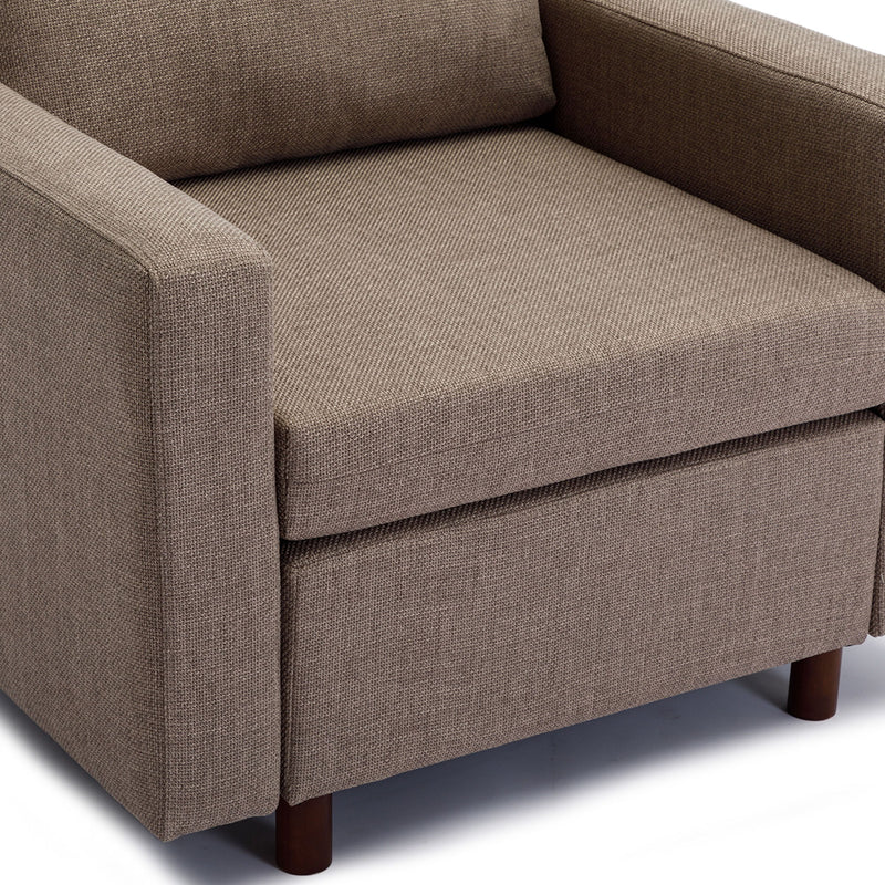 Single Seat Module Sofa Sectional Couch, Cushion Covers Non-Removable And Non-Washable