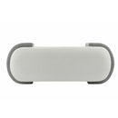 Large Versatile Storage Ottoman Bench: Spacious, Durable, Stylish - White / Light Gray