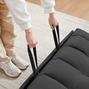 Modern Convertible Velvet Futon Loveseat With Sleeper Bed Function