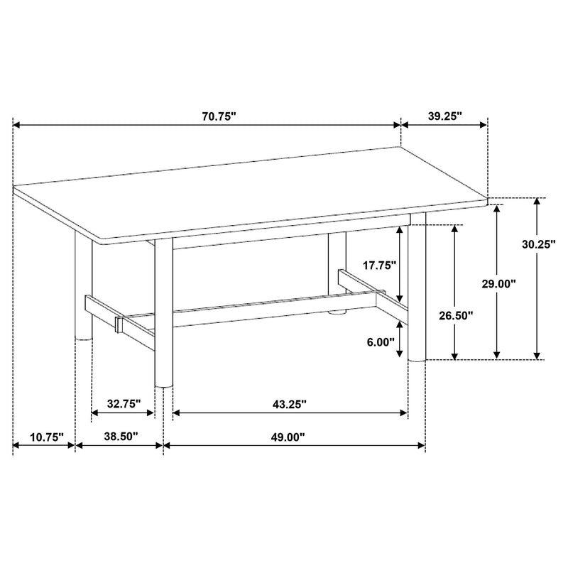 Crestmore - Rectangular Wood Dining Table - Walnut