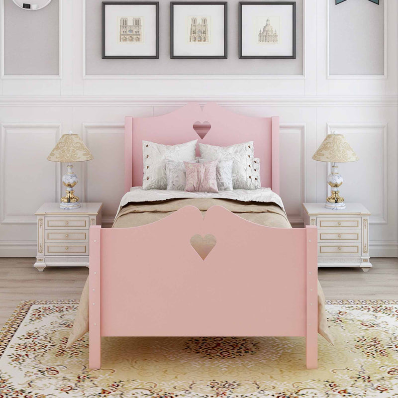 Platform Bed With Slat Support And Headboard And Footboard