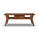Ludwig - Occasional Rectangular Coffee Table With Drawer - Dark Brown