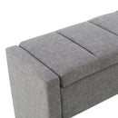 Modern Upholstered Large Bed End Bench With Storage