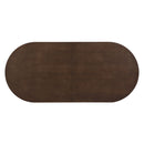 Modern Rustic Oval Dining Table With Double Pedestal Base