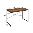 Bob - Desk - Weathered Oak & Black - Atlantic Fine Furniture Inc