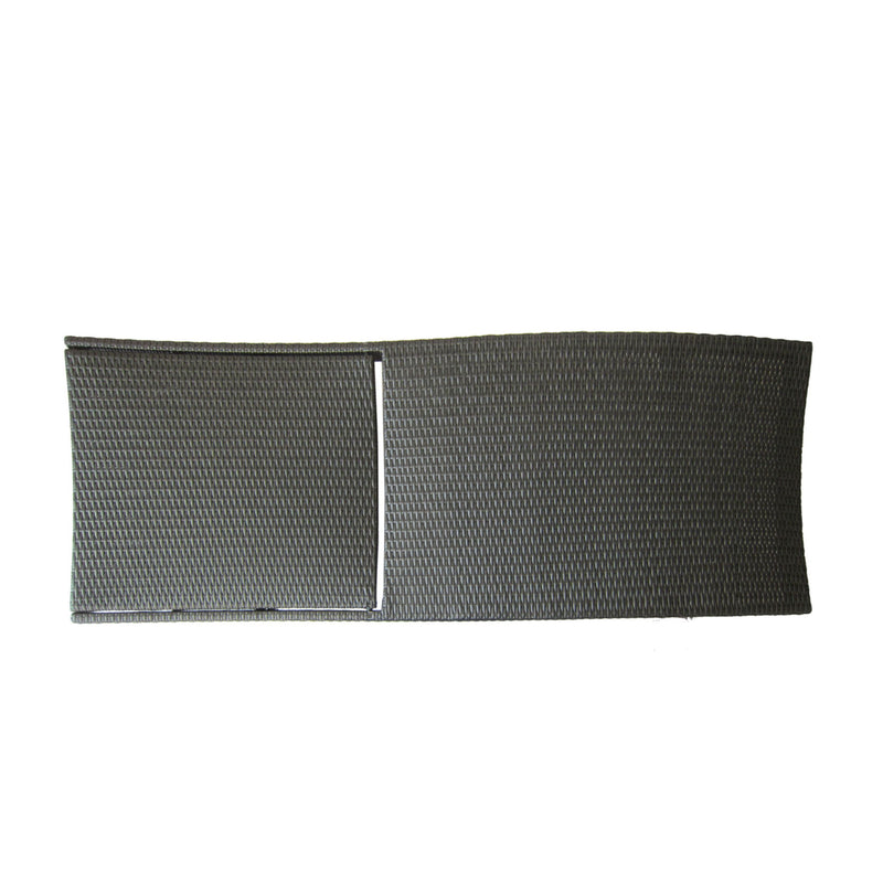 Modern Kauai Wicker Chaise Lounge With Adjustable Seat Back - Gray