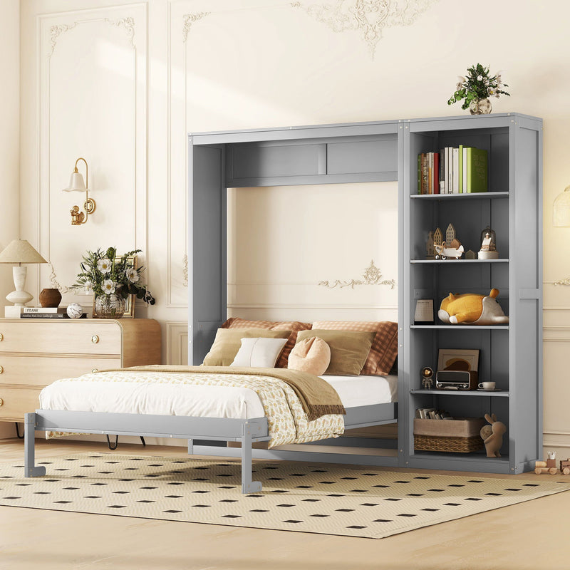 Multifunction Murphy Wall Bed With Shelves
