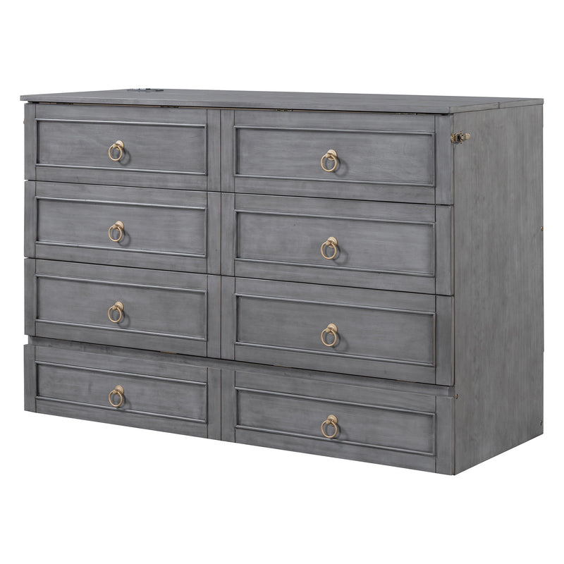 Murphy Bed With Large Drawers And Stylish Design