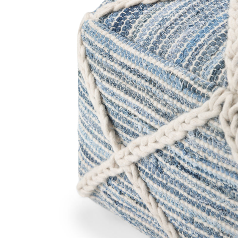 Cowan - Handcrafted Square Pouf