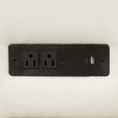 L-Shaped Sofa Convertible Sofa Bed Pull Out Sofa Sleeper With Two Back Pillows, Two USB Ports And Two Power Sockets For Living Room