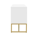 TV Cabinet With 1 Drawer, 2 Cabinets, Handles And Anti-Tip Device