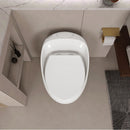 Modern Egg Shape Toilet 1.28 Gpf Single Flush Ceramic