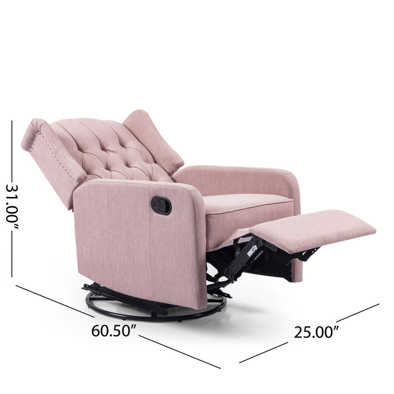 Classic Design, Manual Recliner Chair With 360 Degree Swivel