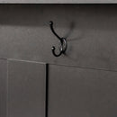 Farmhouse 4 In 1 Hall Tree With Wood Grain Bench And Top