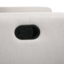 Landau Contemporary Fabric Upholstered Swivel Recliner