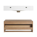 Modern Minimalist Bathroom Cabinet With Soft Close Drawers And Floating Mounting Design