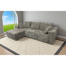 Corner Combination Sofa Sectional Couch With Soft Plush Fabric