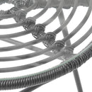 Cowan - Outdoor Wicker And Glass 3 Piece Chat Set With Cushions - Gray