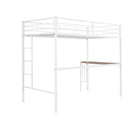 Bunk Bed With Desk, Ladder And Quality Slats For Bedroom