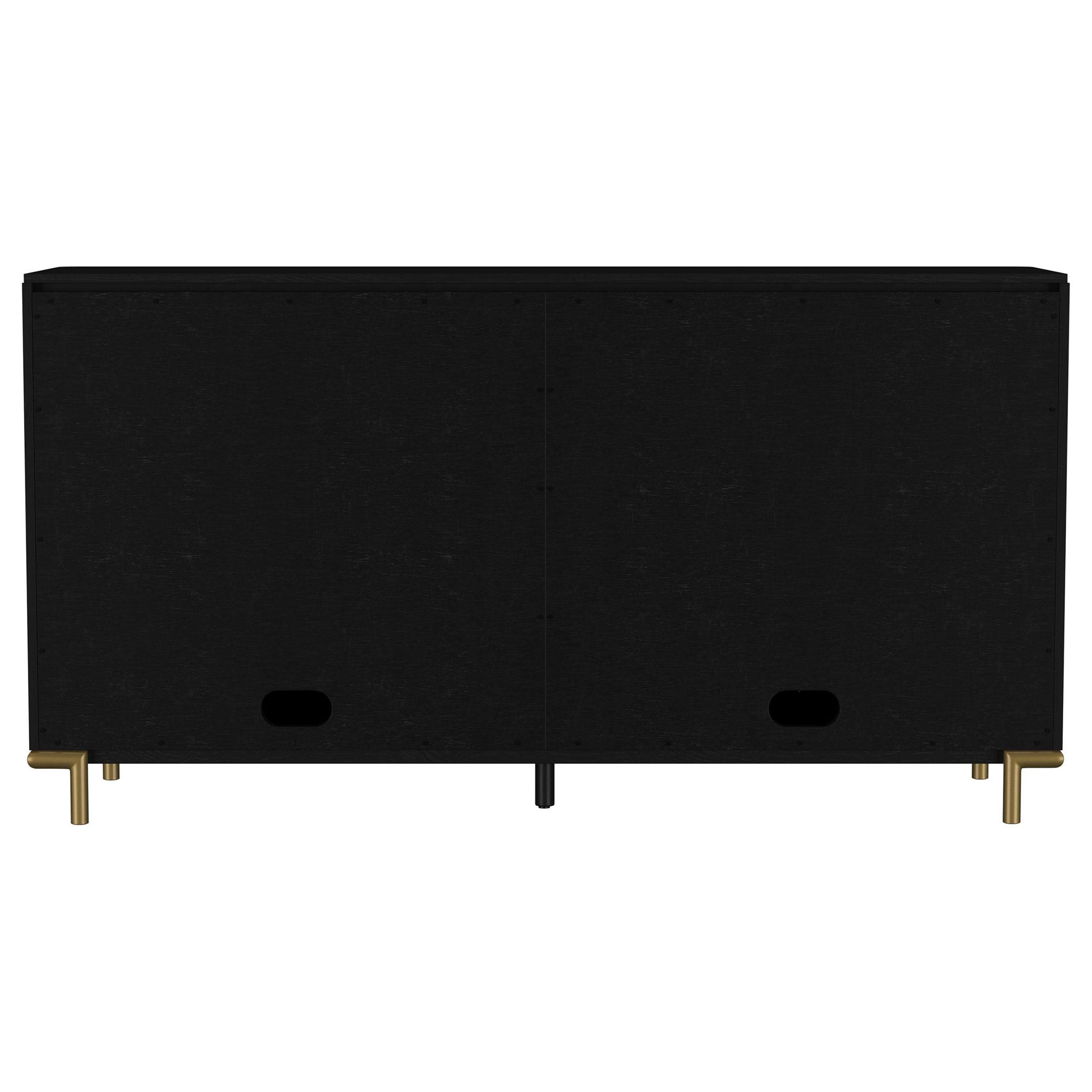 Arini 2-drawer Cane Door Dining Sideboard Server Black