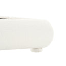 Upholstered Simple Modern Bedroom Bed With Curved Headboard