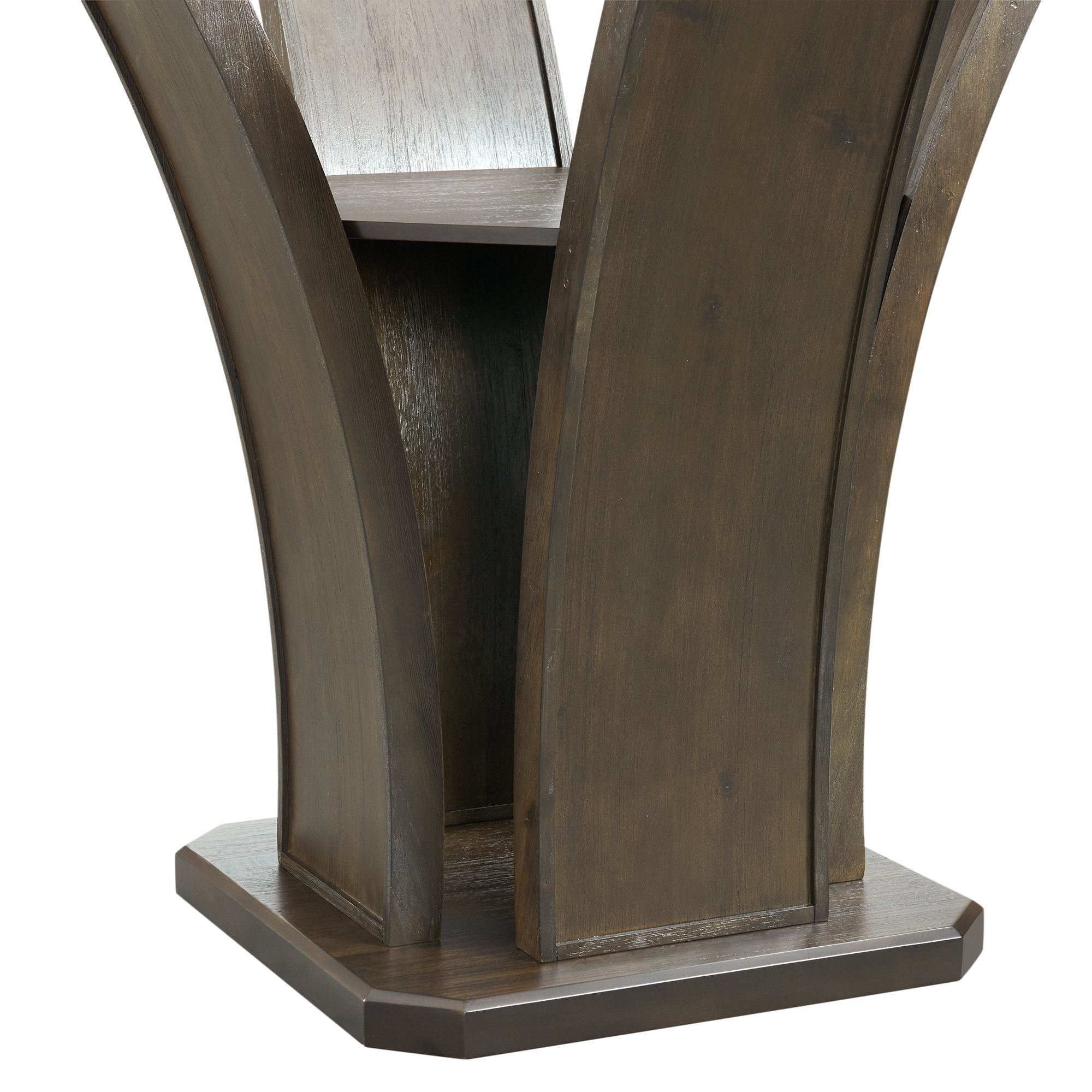 Dapper - 5 Piece Round Counter Height Dining Set (Table And Four Chairs) - Walnut