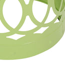 Outdoor Metal Large End Table, Modern Design