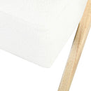 Modern Accent Chair With Polyester Upholstery And Minimalist Lounge Chair For Living Room, Bedroom, Or Office - White