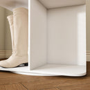 7 Tier Square Rotating Shoe Rack Tower With 360° Spinning Organizer - White