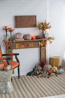 Resin Standing & Lying Down Squirrel Rustic, For Harvest Festival Fall Festival & Thanksgiving Table Decorations (Set of 2) - Antique Cream