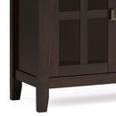 Artisan - Large 4 Door Sideboard Buffet - Dark Chestnut Brown