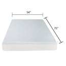 6" Firm Full Size Gel Memory Foam Mattress With Cooling Technology - White