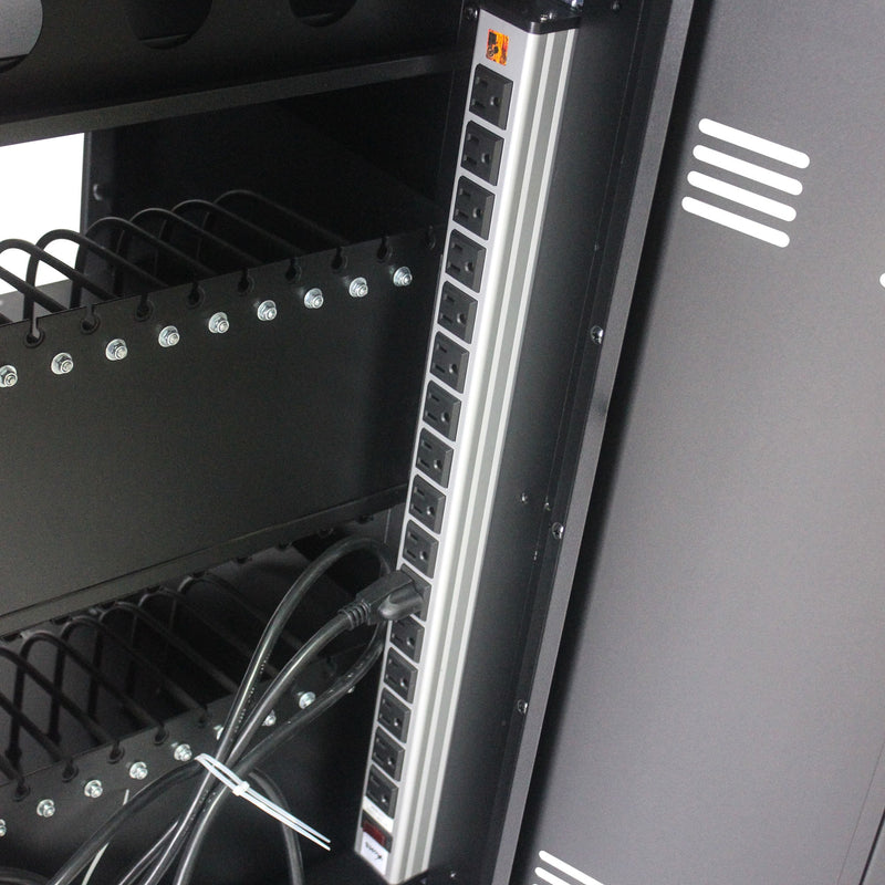 Mobile Charging Cart And Cabinet For Tablets Laptops 30 Device With Combination Lock