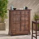 Riviera - Wood Bar Stylish Beverage Station Acacia Wood Compact - Brown