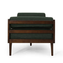 Chic Contemporary Chaise Lounge With Button Tufting And Bentwood Structure