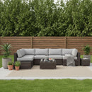 Wicker Sectional Seating Group With Plush Cushions