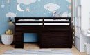 Loft Bed With Cabinet And Shelf