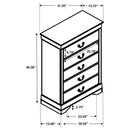 Louis Philippe - Five-drawer Chest - Atlantic Fine Furniture Inc