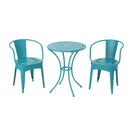 Lourdes - 3 Piece Metal Set - Teal
