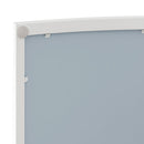 Arched Glass Double Door Wardrobe With Shatterproof Mirror, Open Shelf & Towel Rack