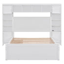 Bed With All In One Cabinet, Shelf And Sockets, Trundle