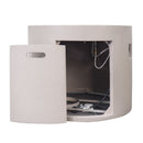 Round Iron Fire Pit With 40,000 Btu