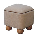 Serenity - Footstool With Ball Feet - Cream