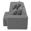 Free Combination L Shaped Modular Sectional, Minimalist Floor Couch Set, Convertible Foam Filled Cloud Compressed Couch For Living Room