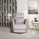 Lawson - Swivel Glider Suede Recliner Chair - Latte