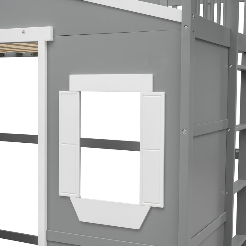 Elegant House Loft Bed With Ladder
