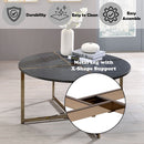Bromia - Coffee Table - Black & Champagne - Atlantic Fine Furniture Inc