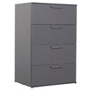 Bliss - Glossy 4 Drawer Jumbo Chest With Extra Deep Storage